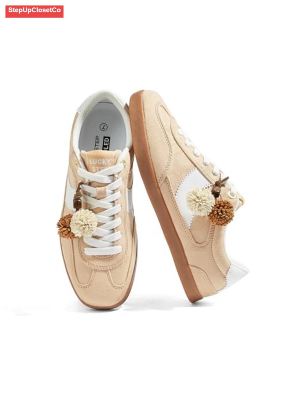 Classic Retro Faux Leather Walking Sneakers - Comfortable Anti Slip